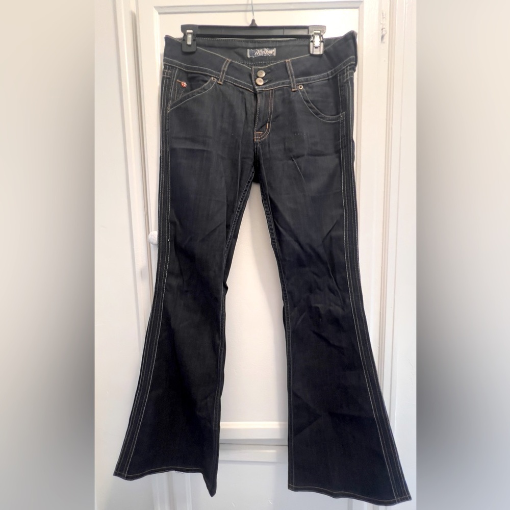 Hudson low rise, flare leg jean